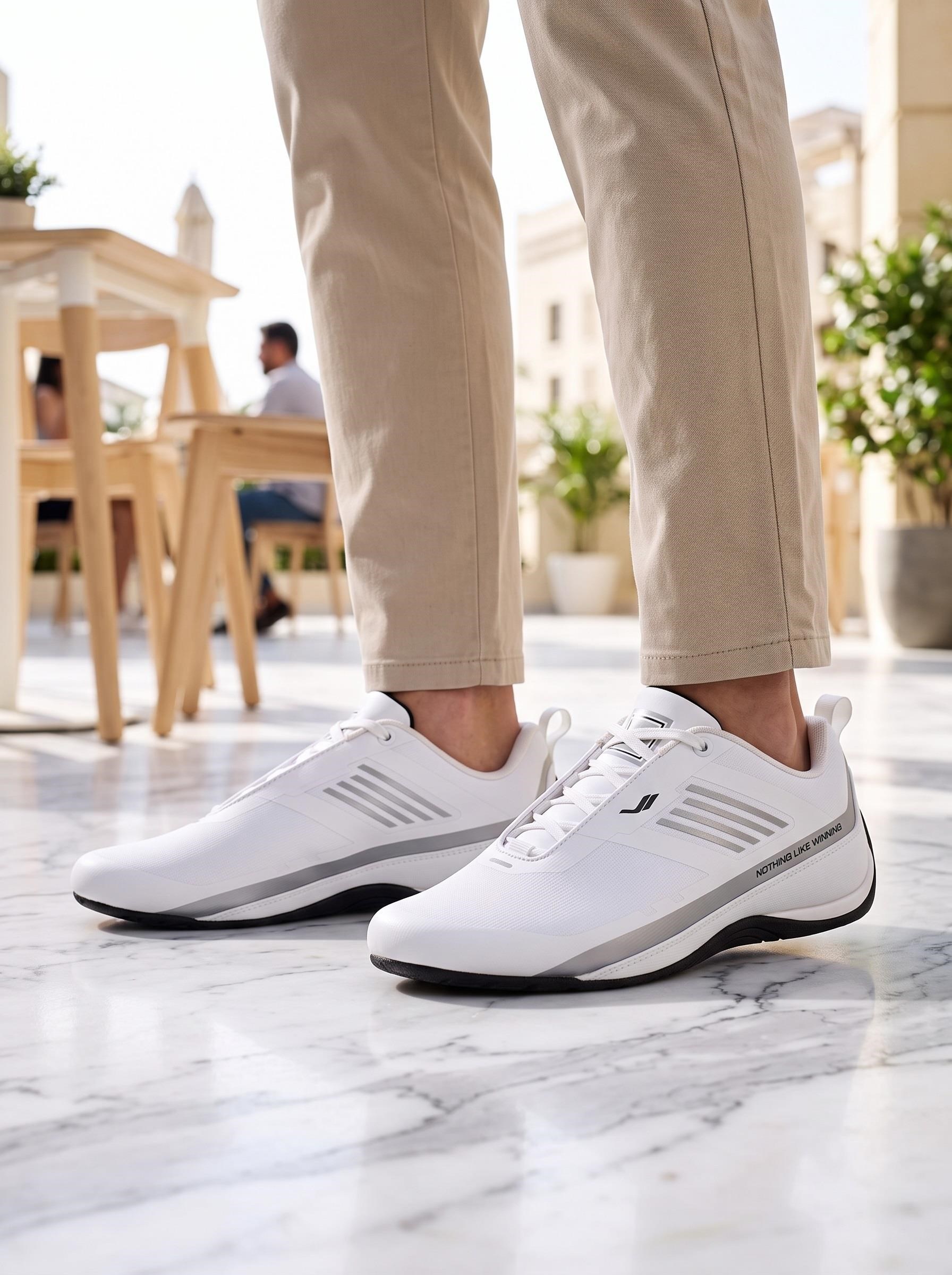 Lescon Zion 2 Beyaz Micro Fiber Erkek Spor Sneakers