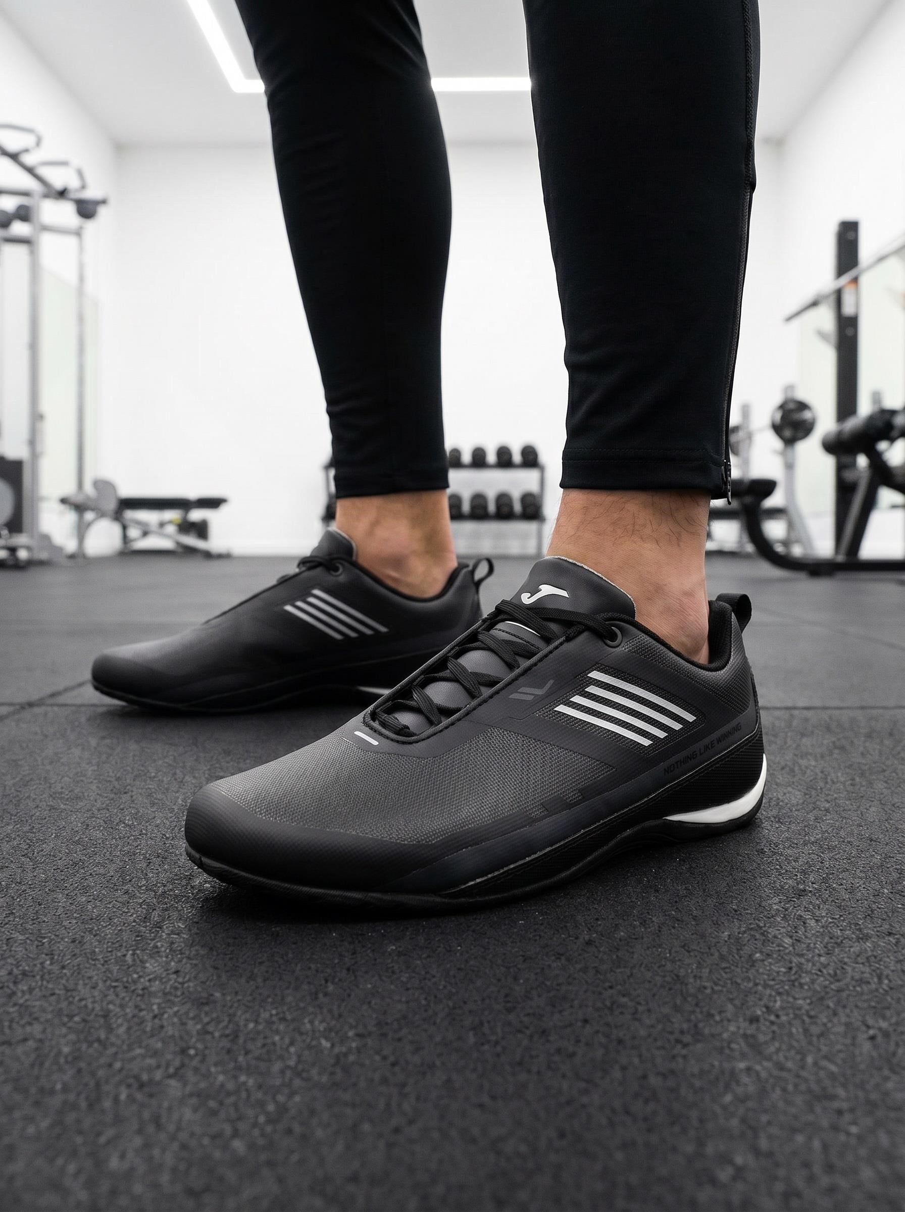Lescon Zion 2 Siyah Micro Fiber Erkek Spor Sneakers