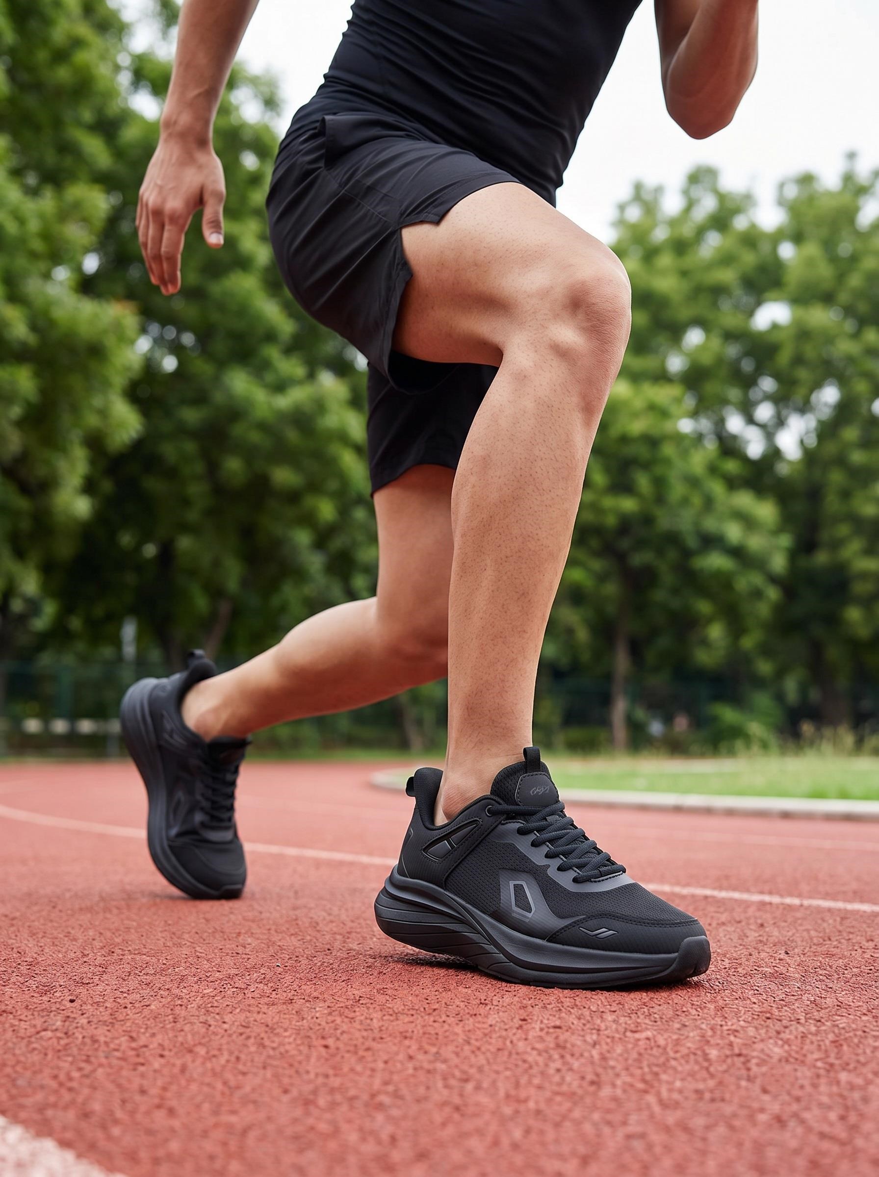 Lescon Zoom 4 Air Mesh Siyah Erkek Spor Ayakkabı