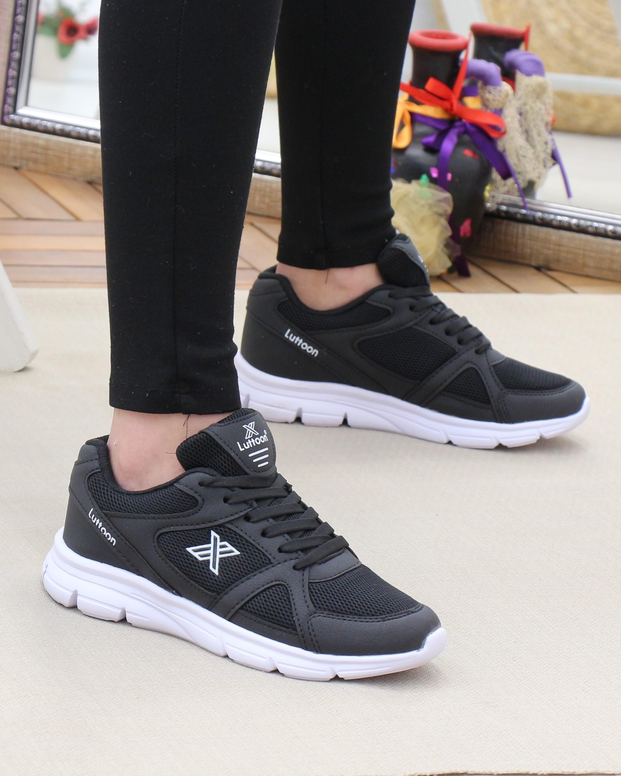 Luttoon 251 Siyah Beyaz 36-40 Unisex Spor Ayakkabı