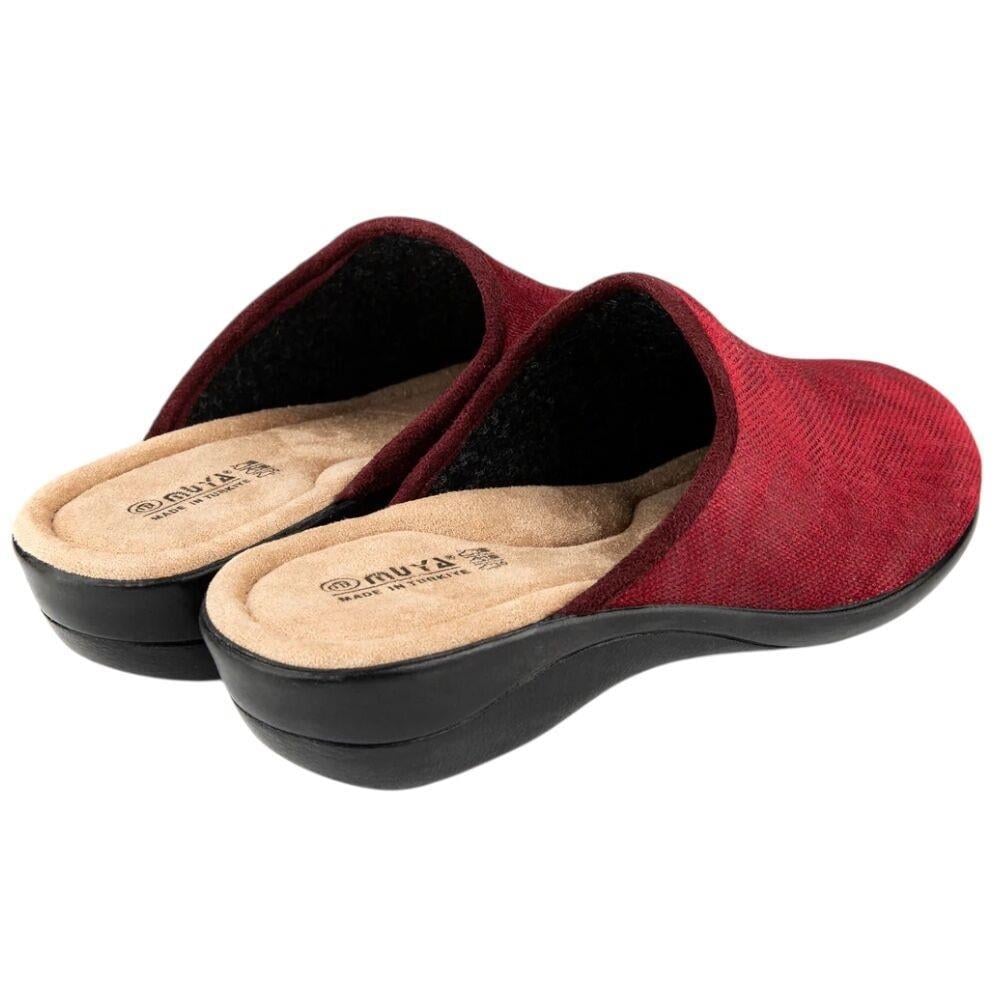 Muya İyara 36906 Bordo Önü Kapalı Anatomik Kadın Terlik