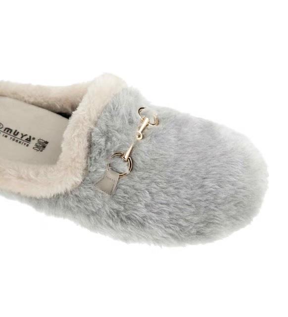 Muya Kraska 36901 Gri Önü Kapalı Anatomik Kadın Terlik