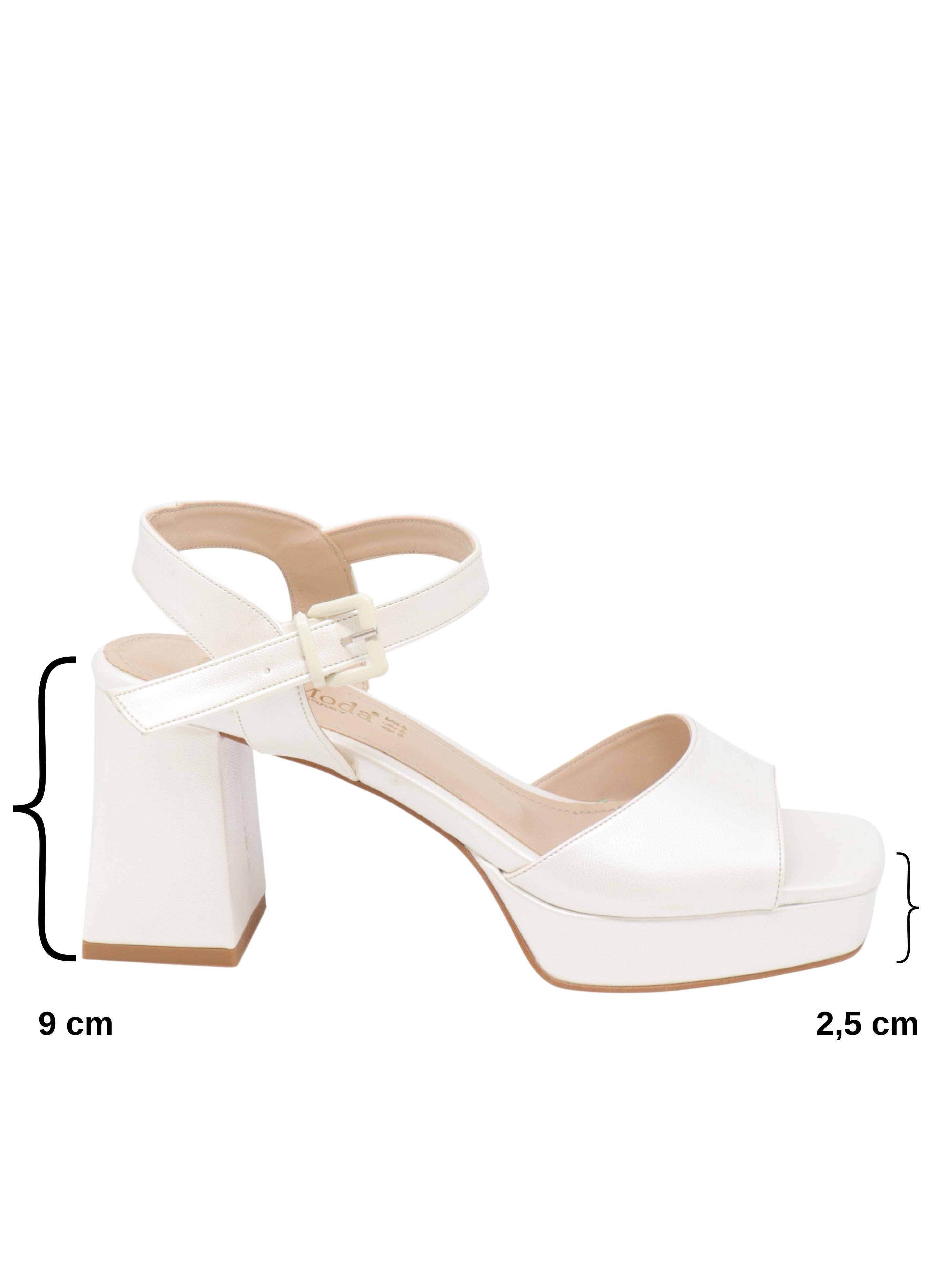 Nesil Shoes Carel 102 Sedef Platform Kadın Sandalet