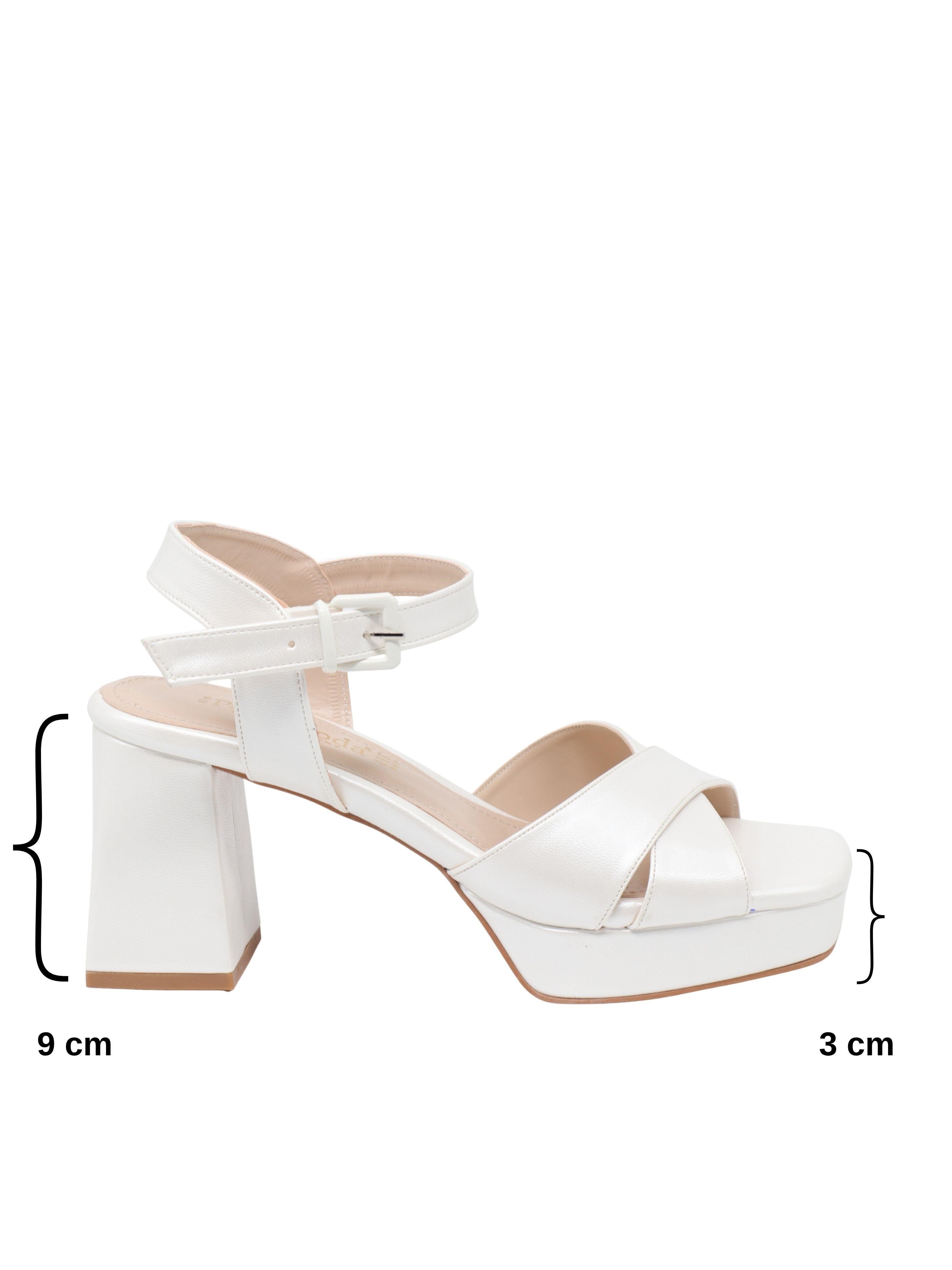 Nesil Shoes Carel 99 Sedef Çapraz Platform Kadın Sandalet