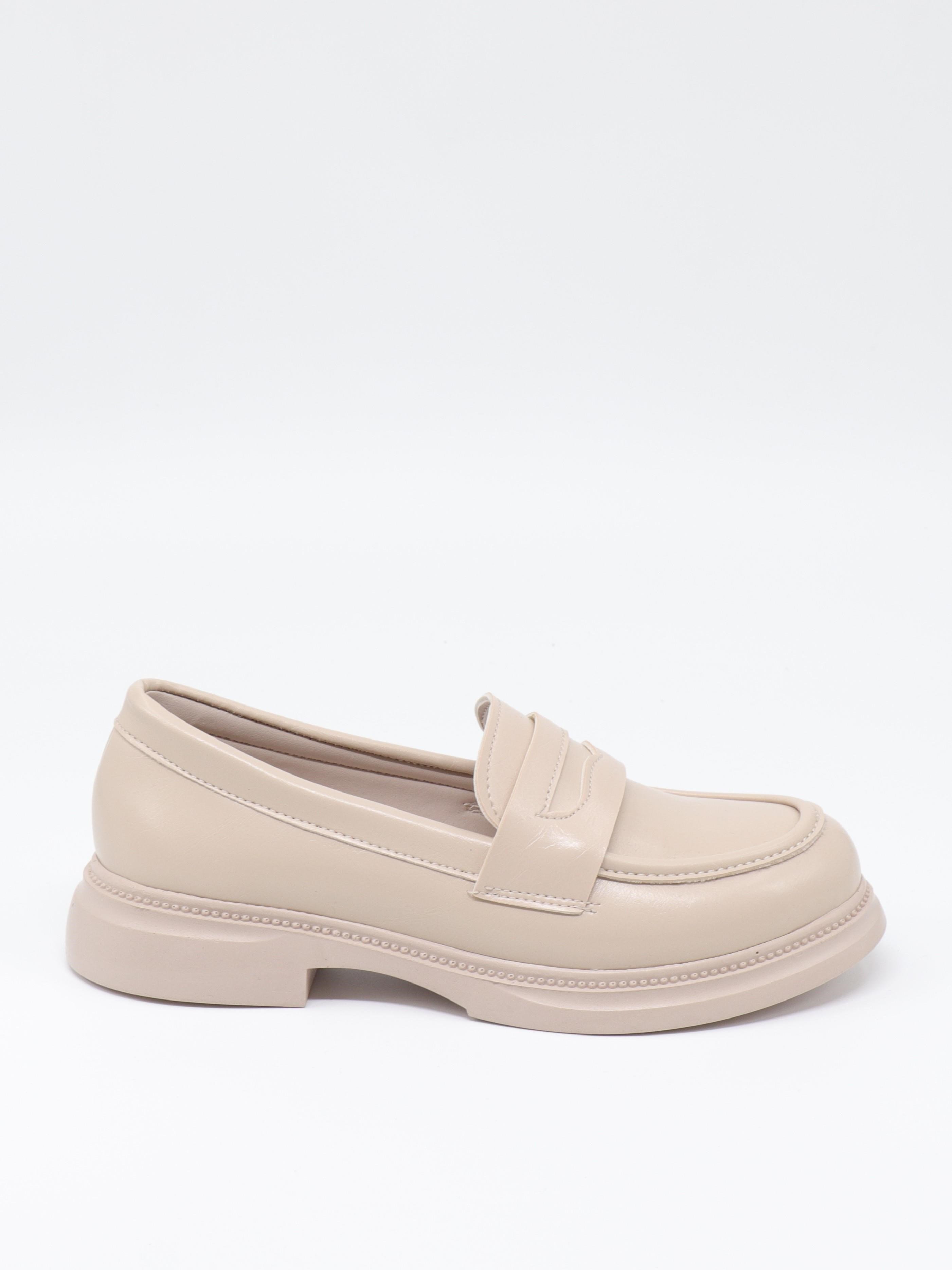Nesil Shoes Dvm 2530 Bej Maskulen Kadın Loafer
