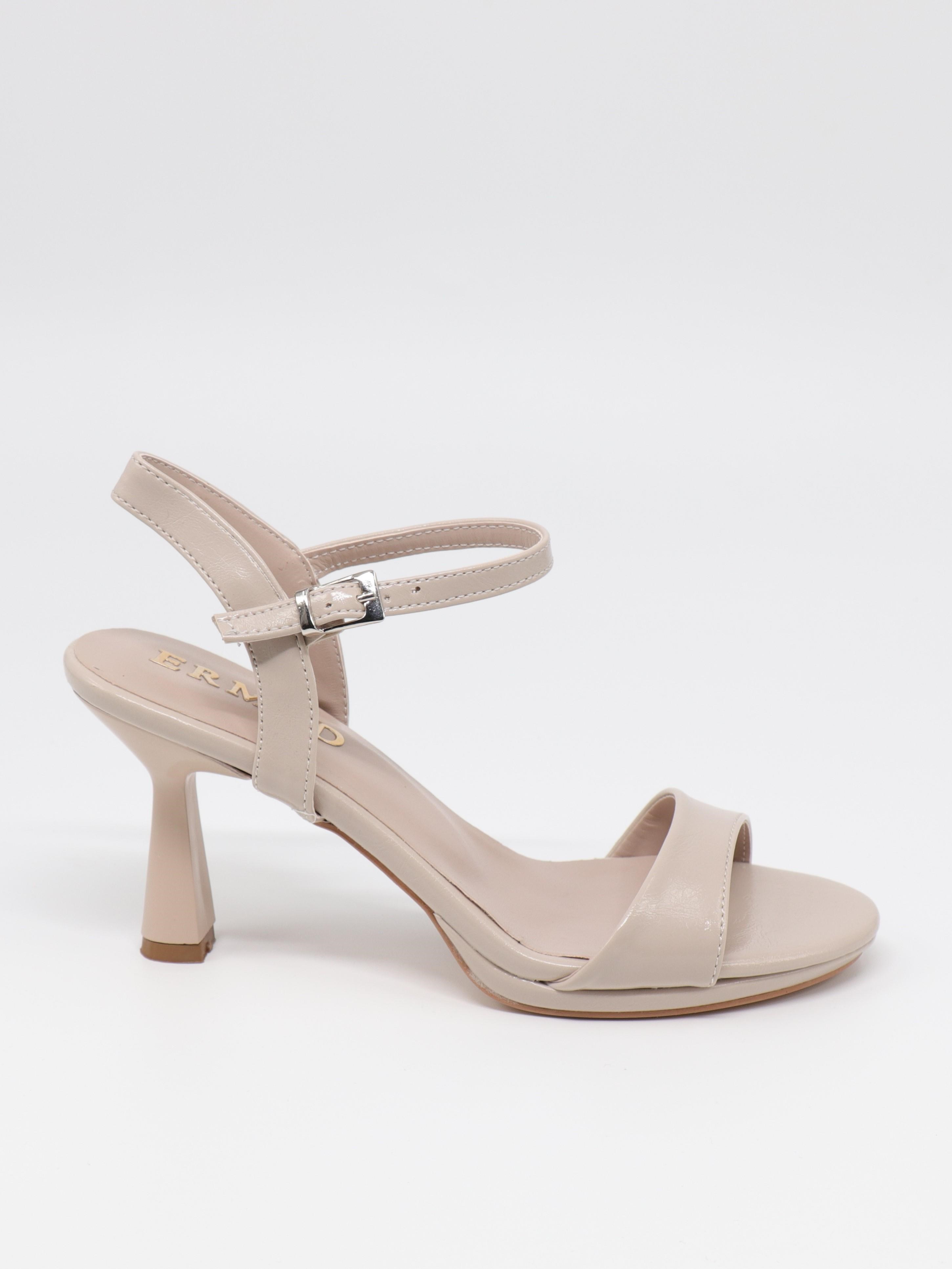 Nesil Shoes Ermod 1465 Ten Topuklu Tek Bant Kadın Sandalet