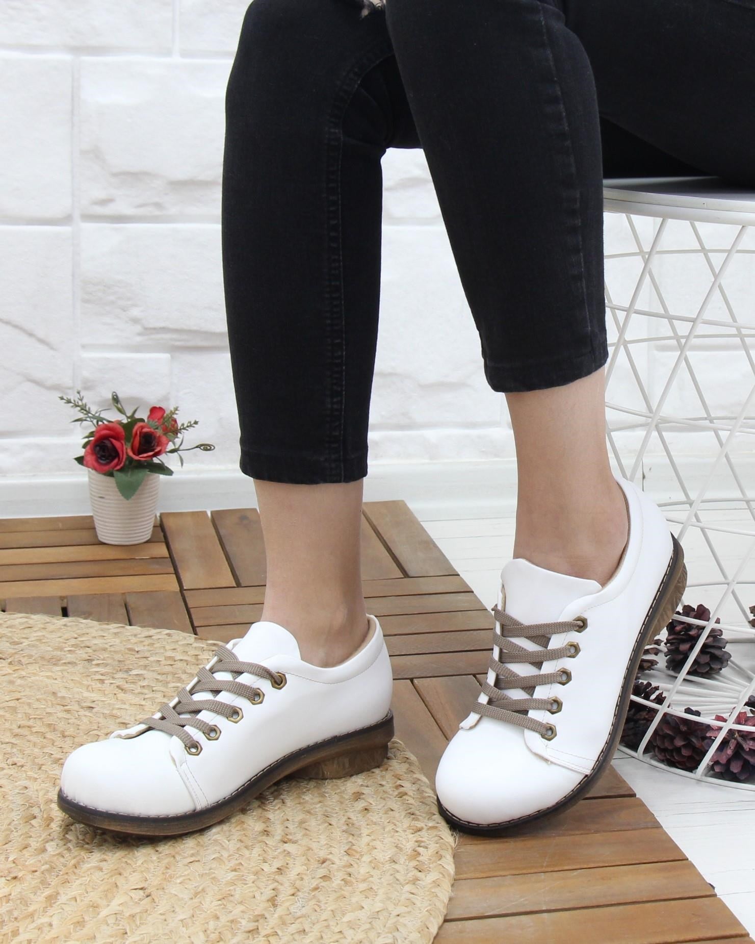Nesil Shoes Mila 35 Beyaz Günlük Anatomik Kadın Ayakkabı