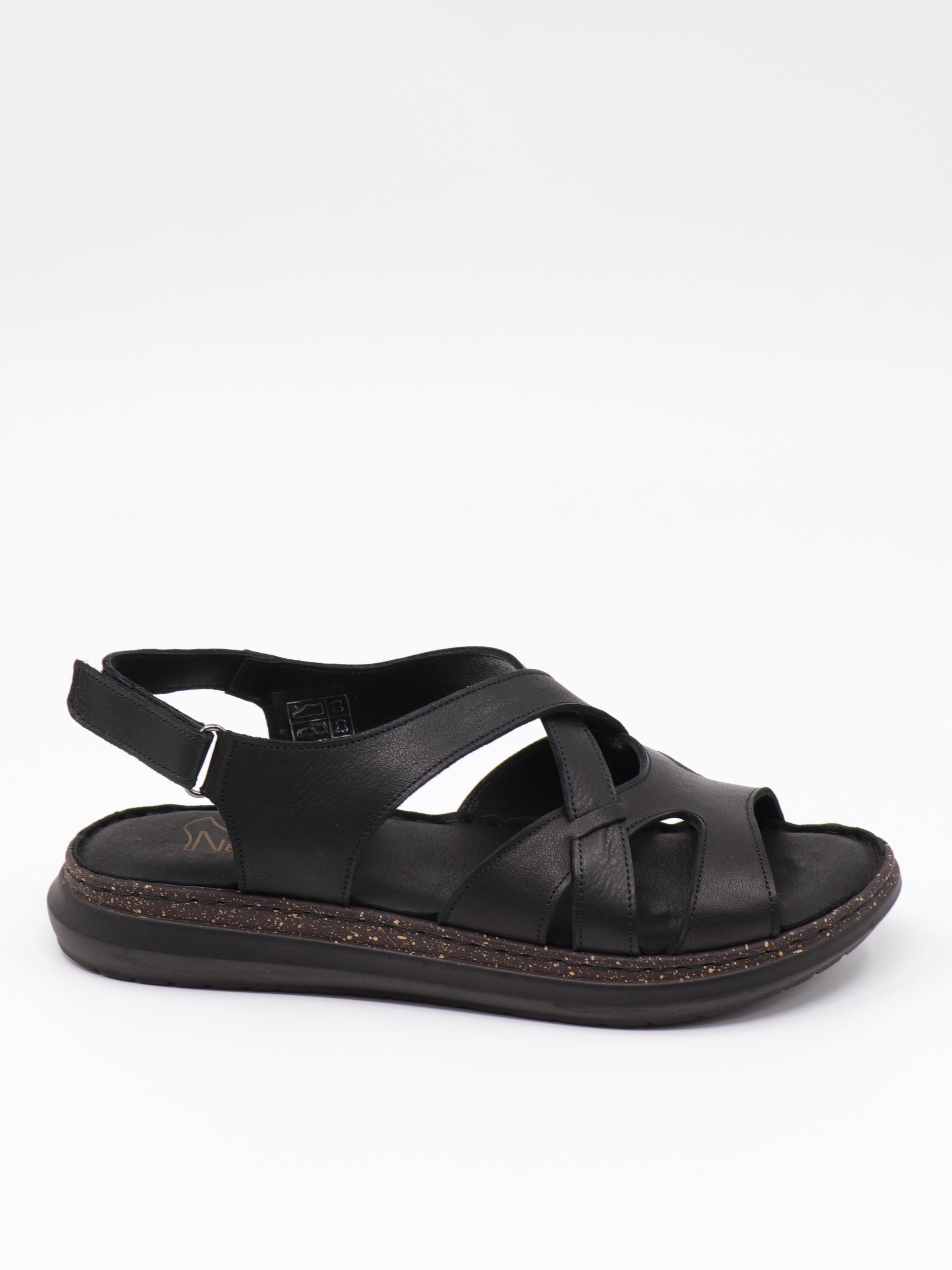 Nesil Shoes Mns 154 Siyah Hakiki Soft Deri Kadın Sandalet