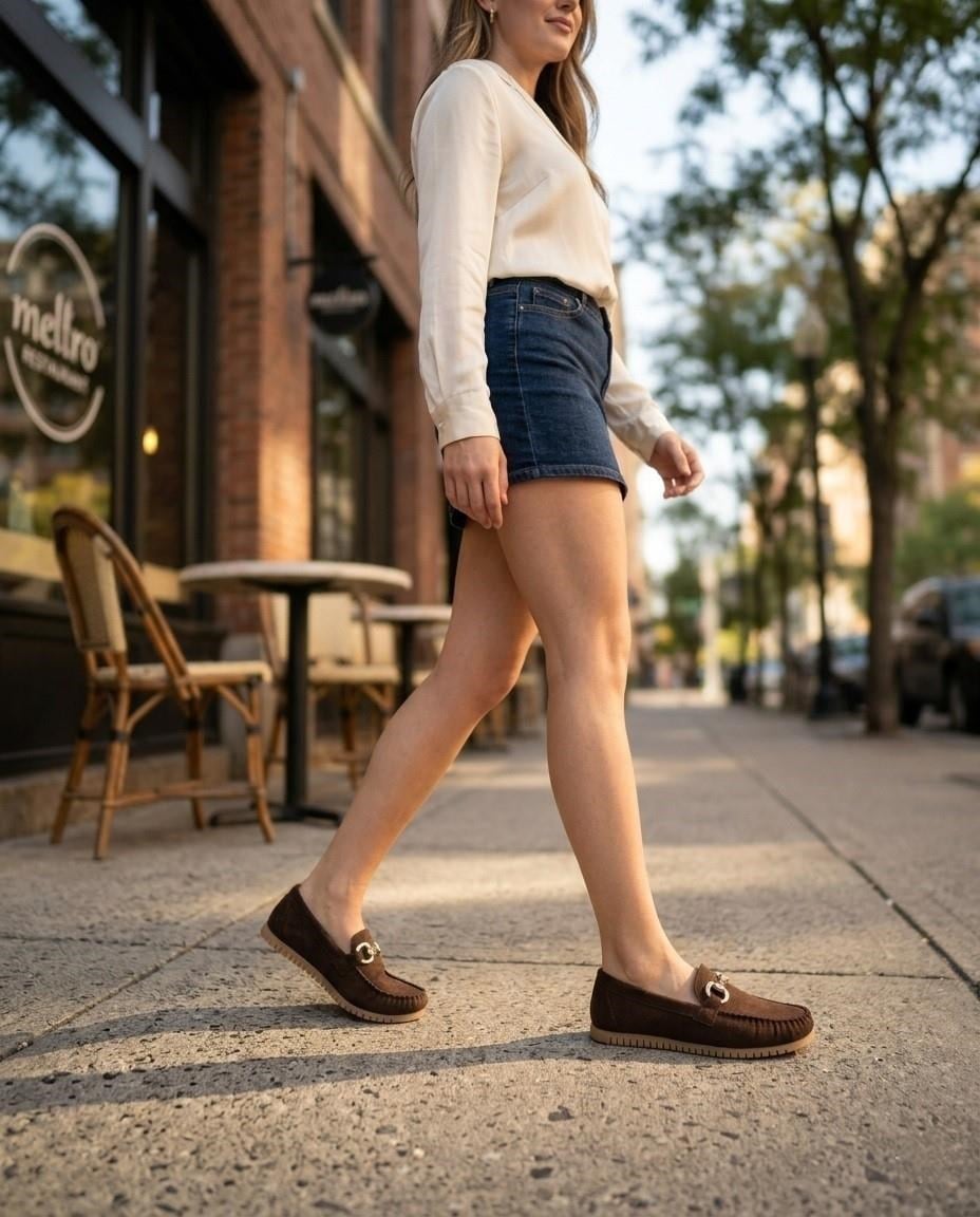 Nesil Shoes Neyna 8062 Kahve Süet Günlük Kadın Ayakkabı
