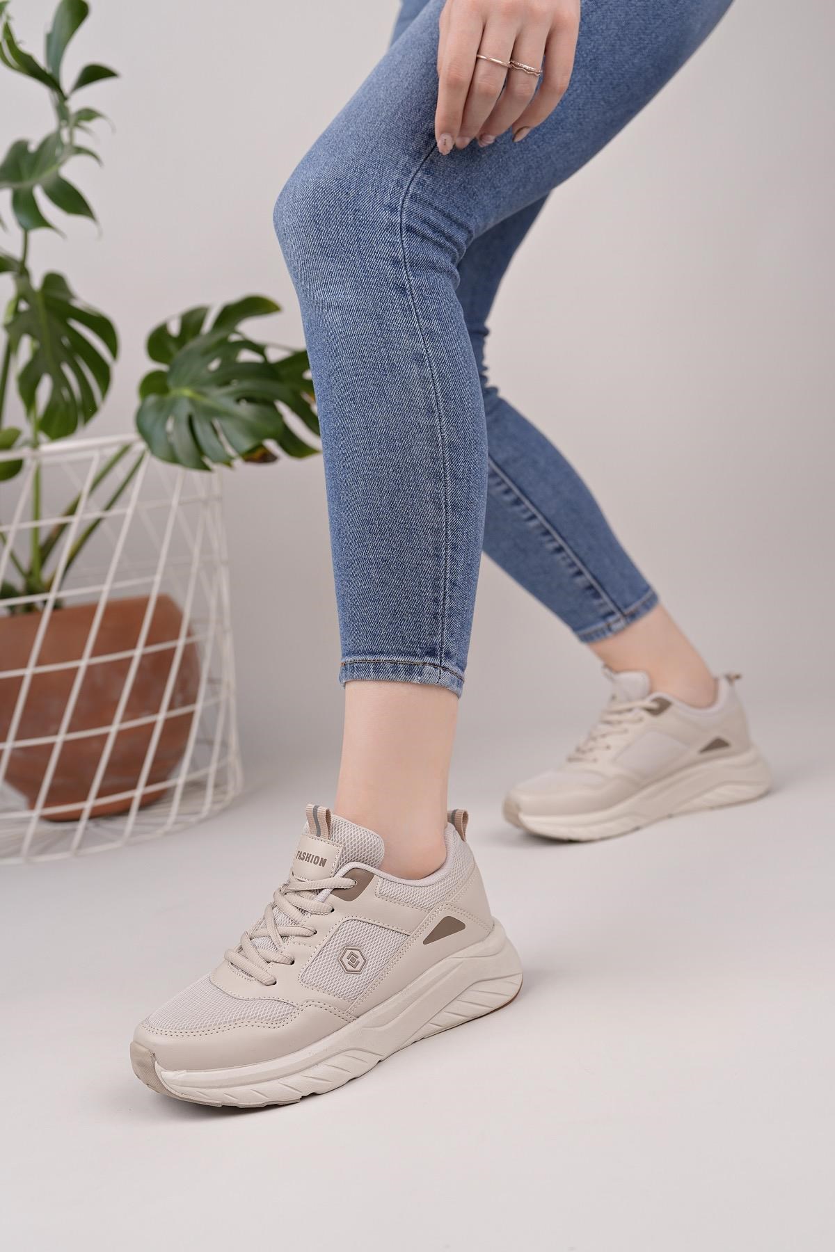 Nesil Shoes Queen 2105 Kum Kadın Senakers