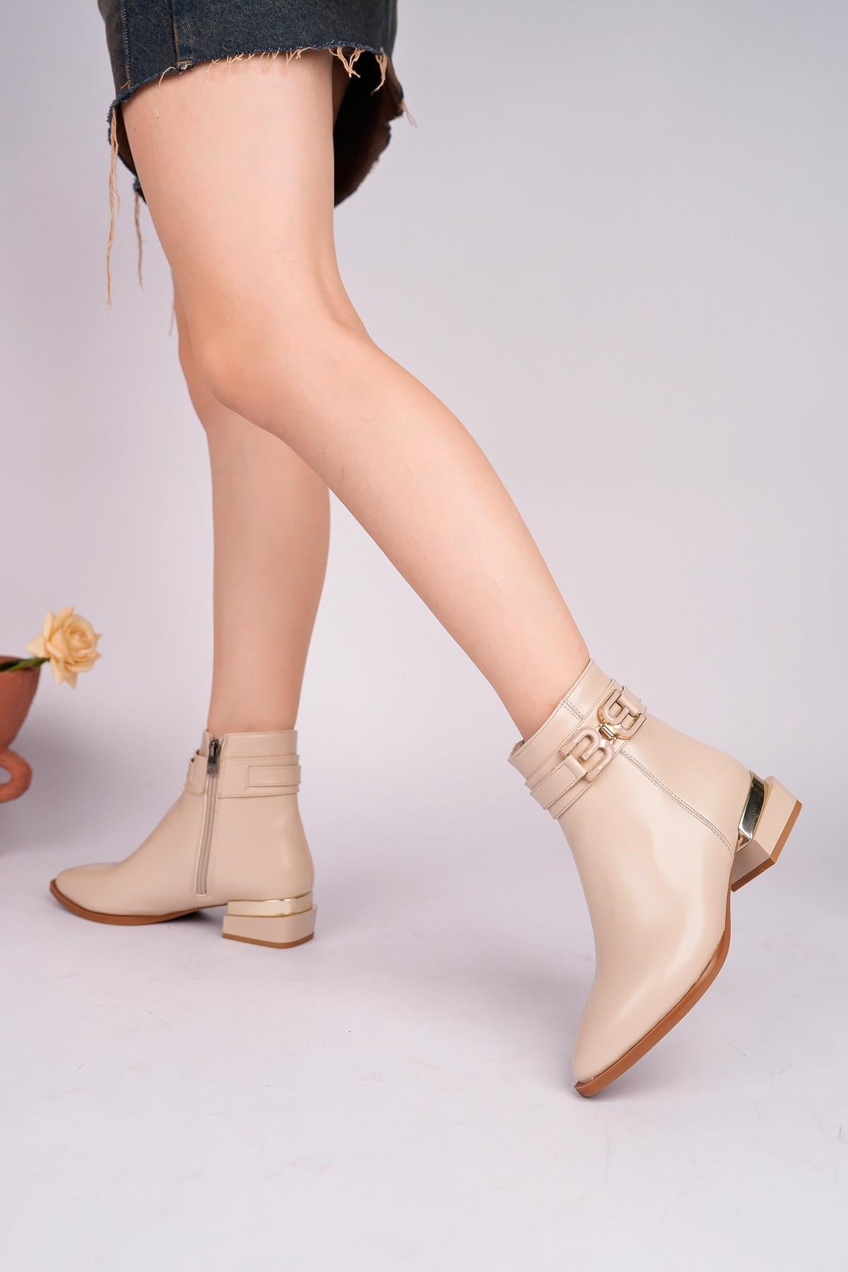 Nesil Shoes Senyo 660 Ten Fermuarlı Kadın Bot