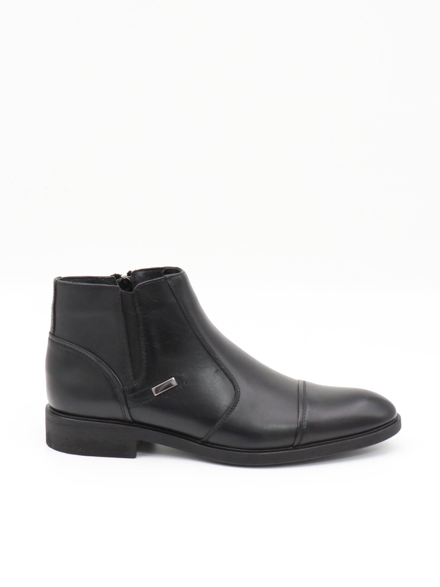 Nesil Shoes Thrtrk 2302-1 Siyah Hakiki Deri Kauçuk Taban Erkek Bot