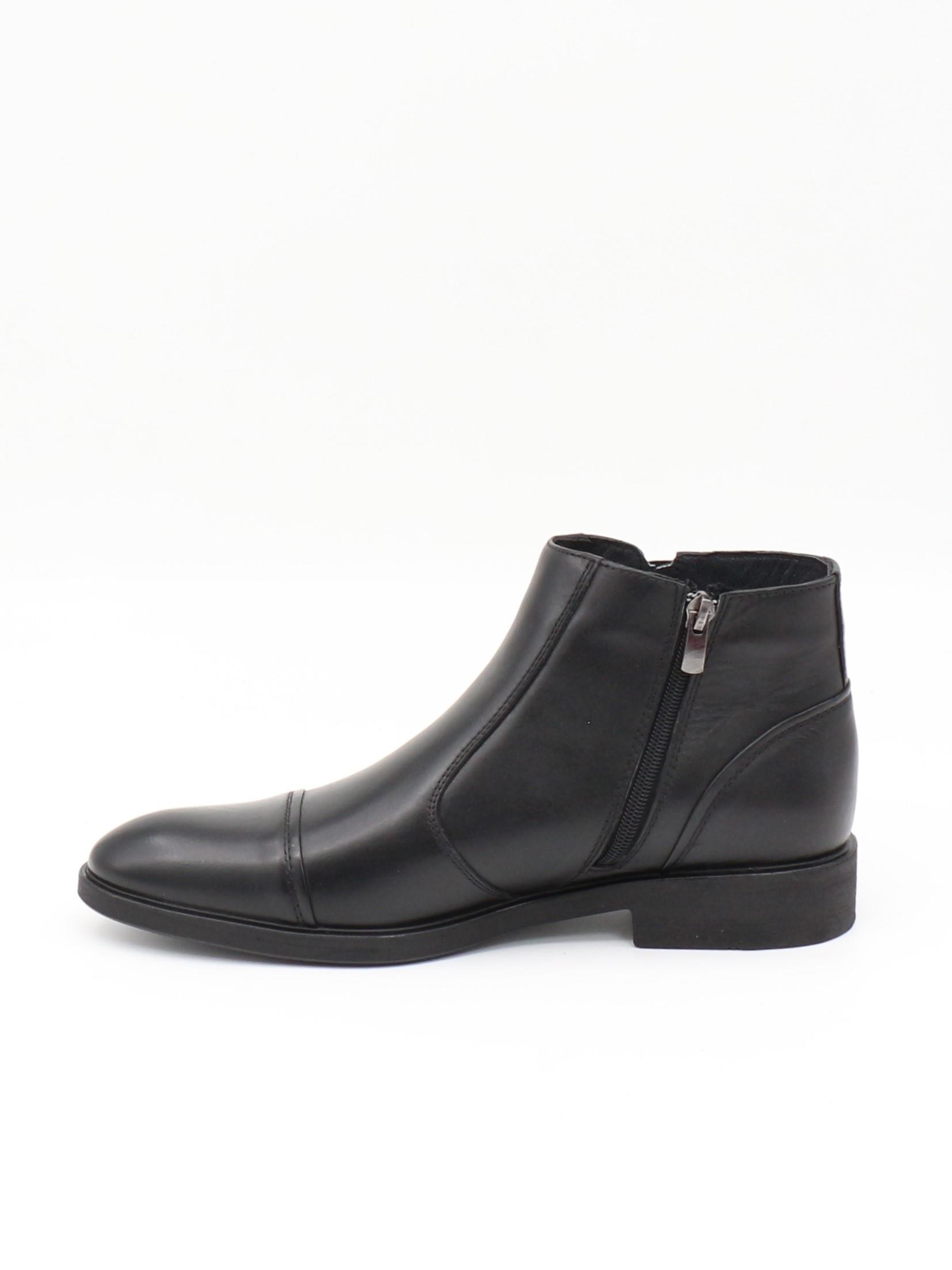 Nesil Shoes Thrtrk 2302-1 Siyah Hakiki Deri Kauçuk Taban Erkek Bot