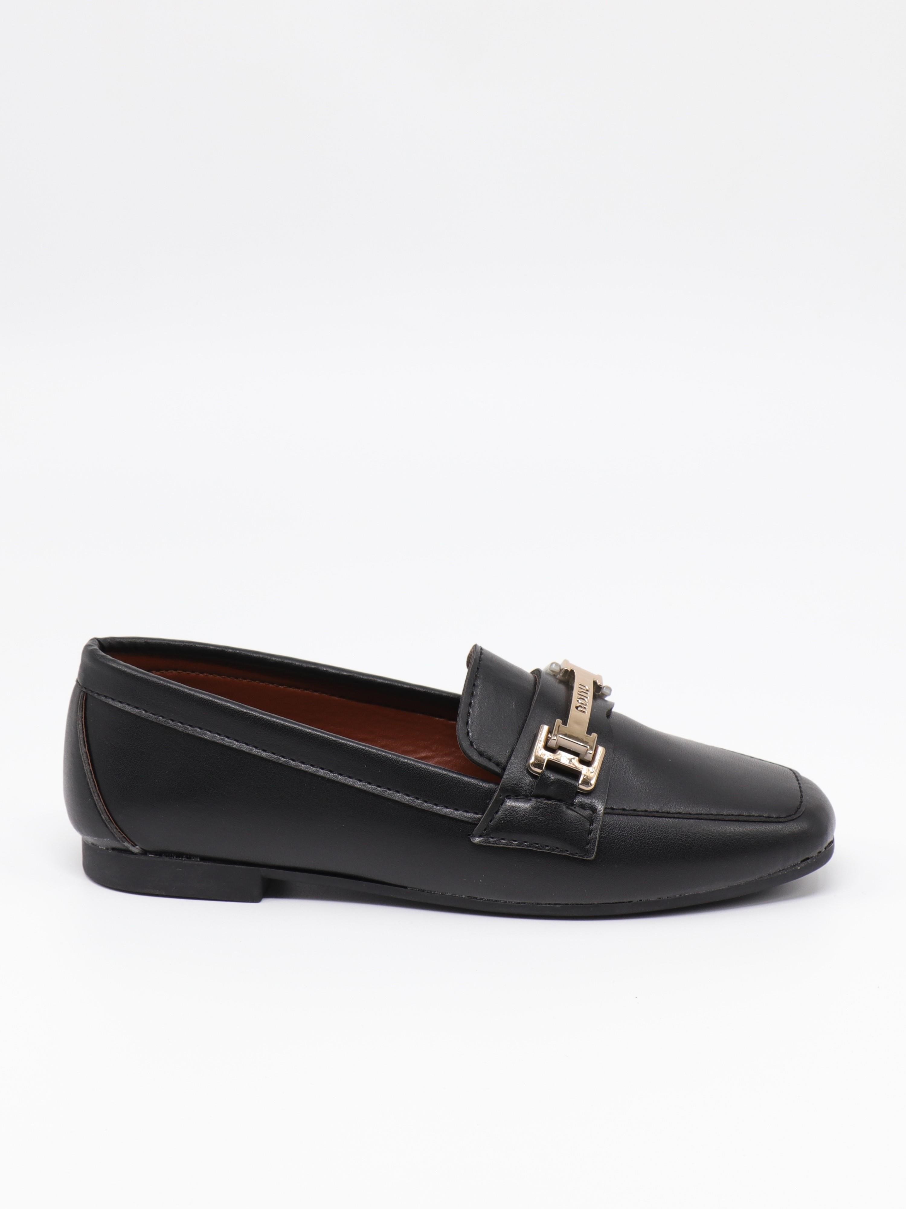 Nesil Shoes Ypr C07 Siyah Tokalı Kadın Babet