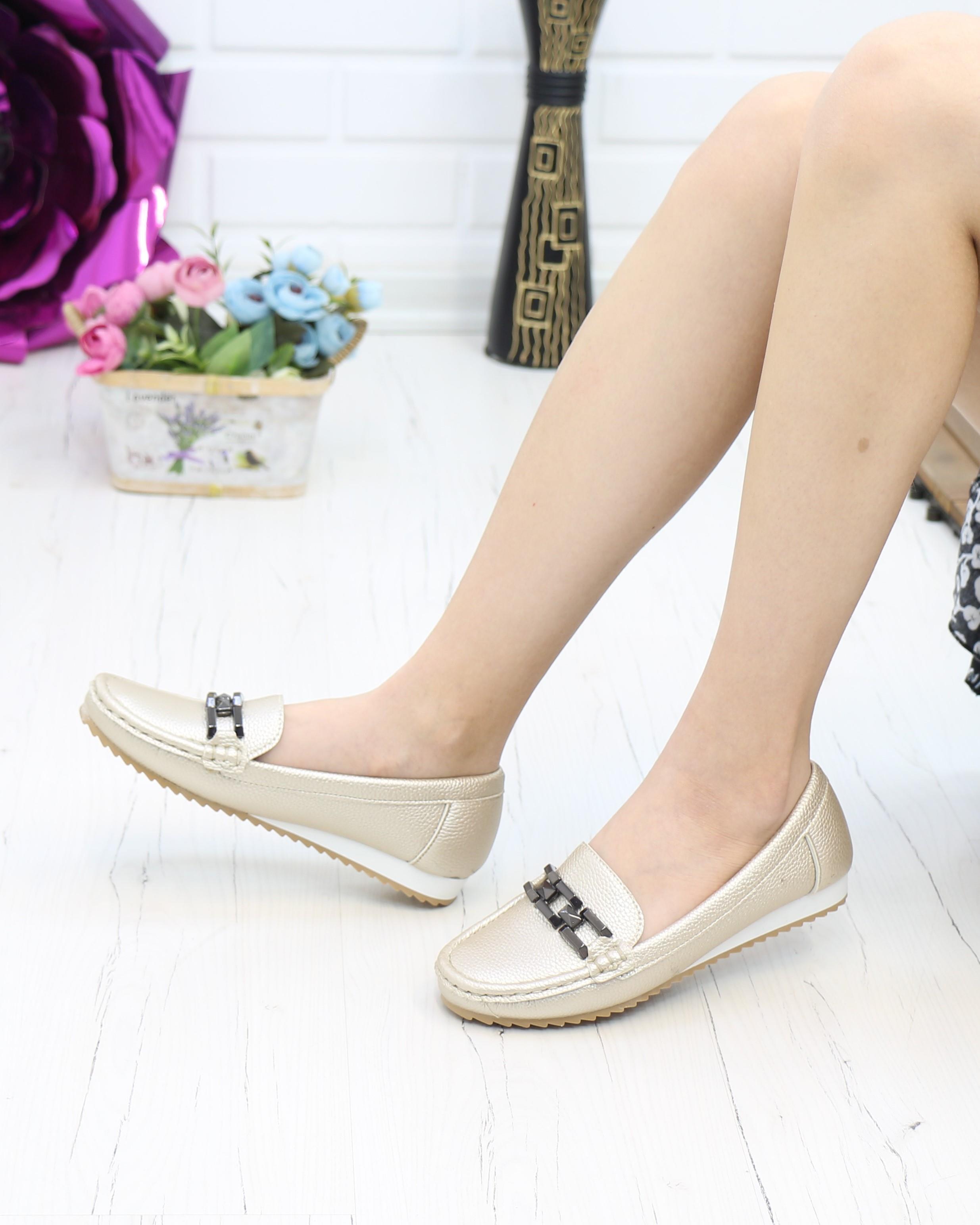 Neyna 461123 Gold Anatomik Günlük Kadın Yürüyüş Ayakkabısı