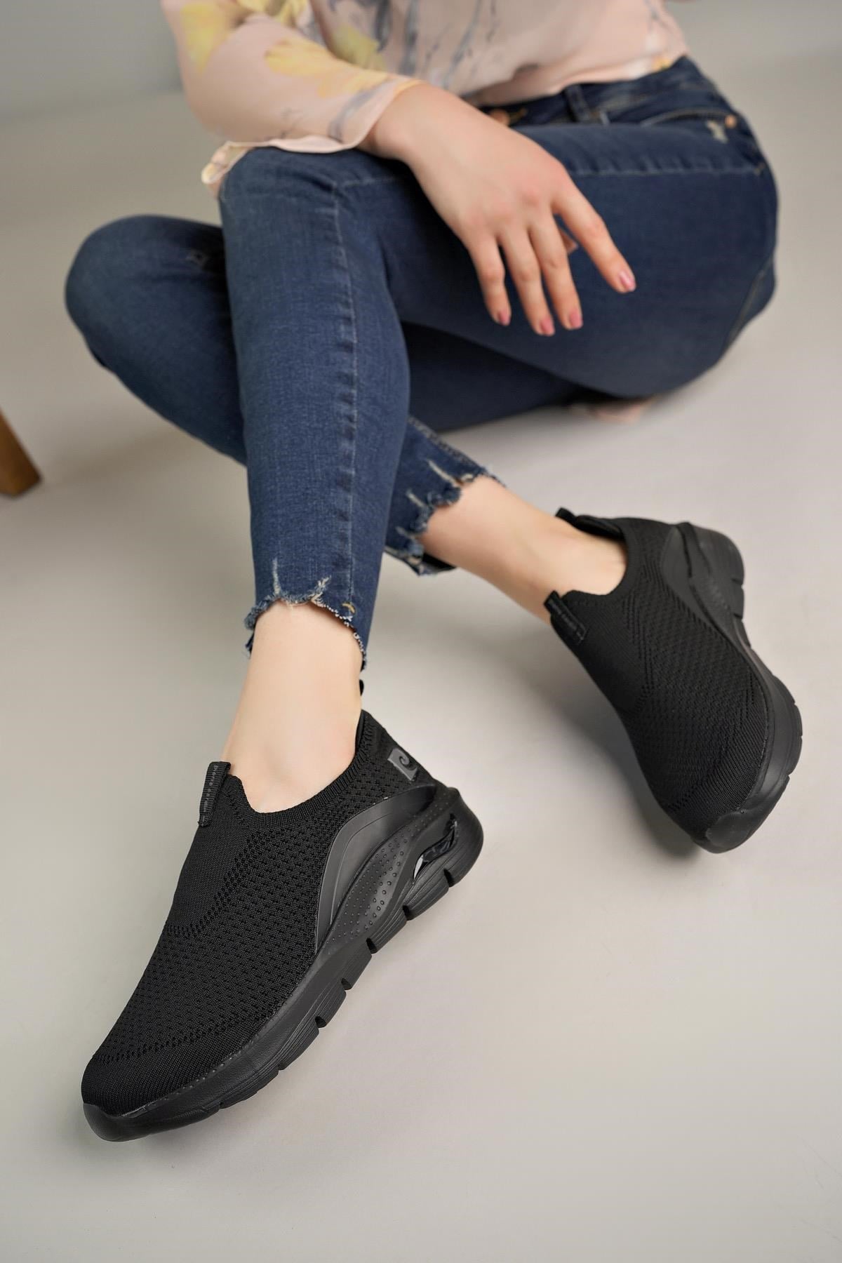 Pierre Cardin 10062 Siyah Memory Foam Unisex Sneakers