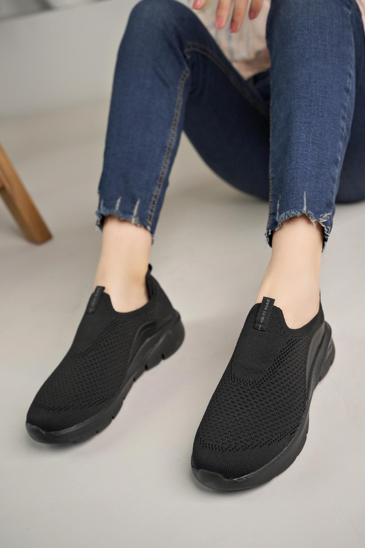 Pierre Cardin 10062 Siyah Memory Foam Unisex Sneakers