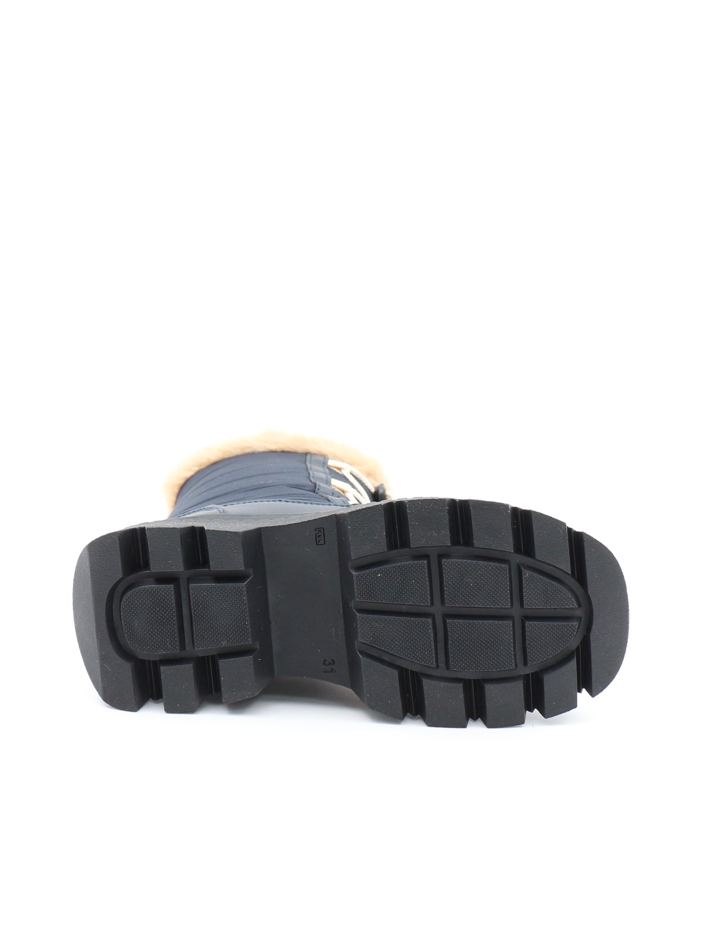 Pinokyo Arizona Lacivert 31-35 Kürklü Dalgıç Kumaş Çocuk Bot