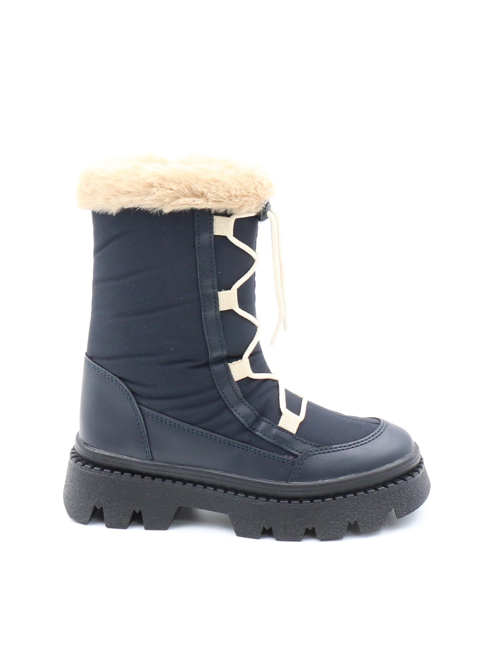 Pinokyo Arizona Lacivert 31-35 Kürklü Dalgıç Kumaş Çocuk Bot