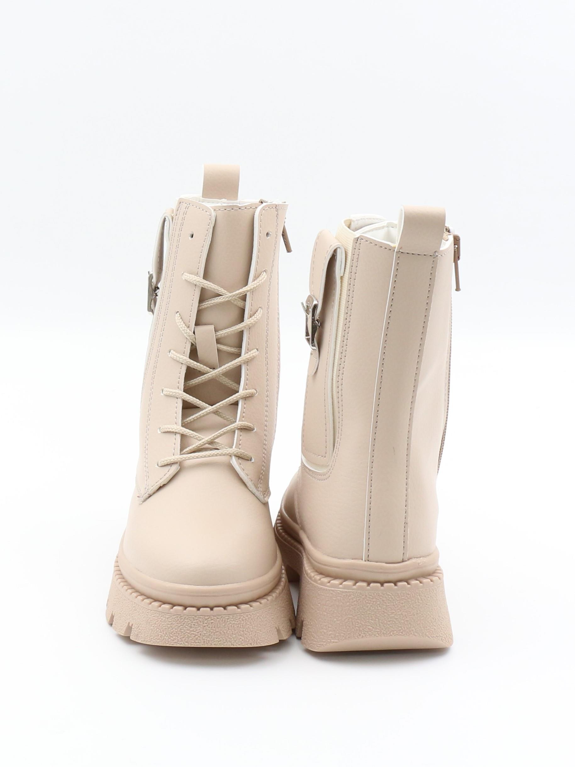 Pinokyo Londra Bej 31-35 Sıcak Astar Kışlık Çocuk Bot