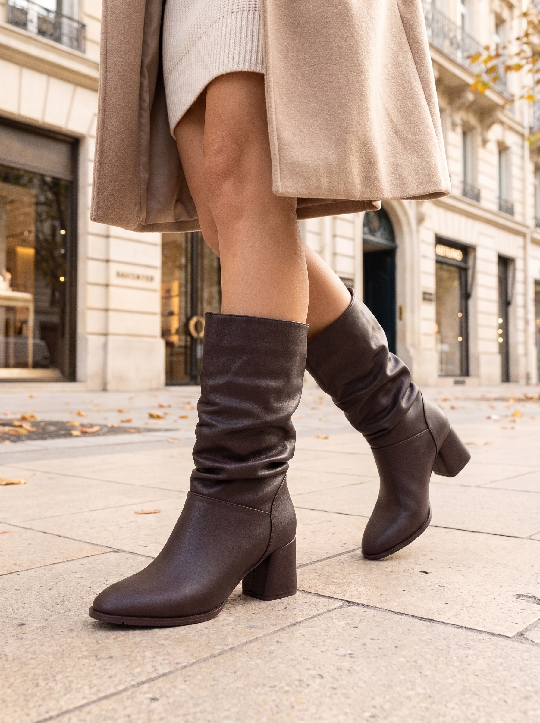 Nesil Shoes Rsl 2430 Kahve Körüklü Kadın Kısa Çizme