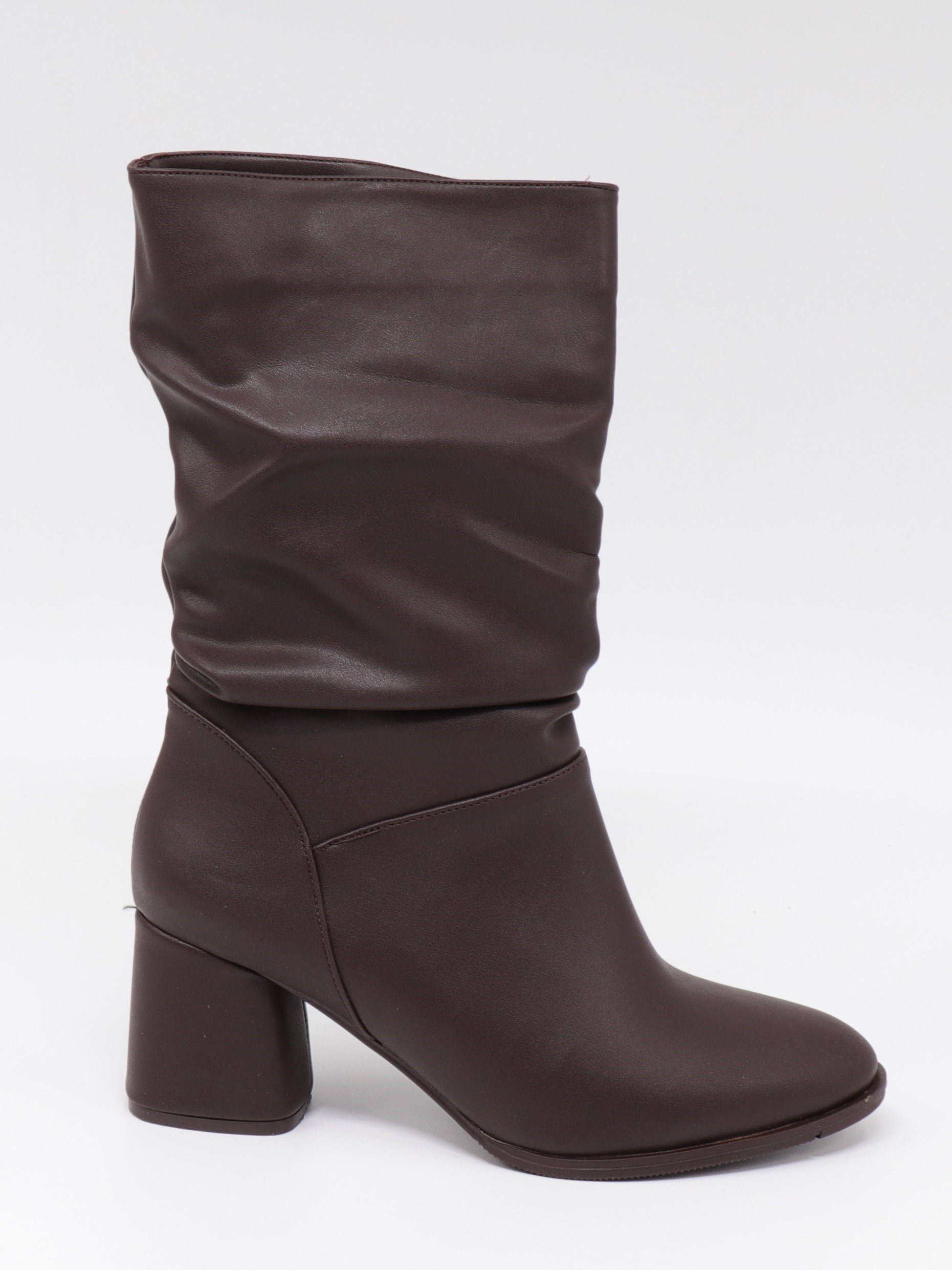 Nesil Shoes Rsl 2430 Kahve Körüklü Kadın Kısa Çizme