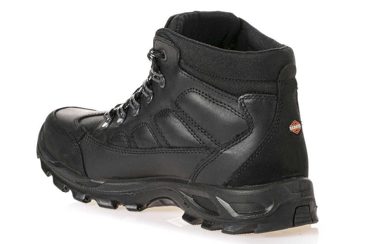 Scooter M 5538 DS Siyah Cilt Su Geçirmez Outdoor Erkek Bot