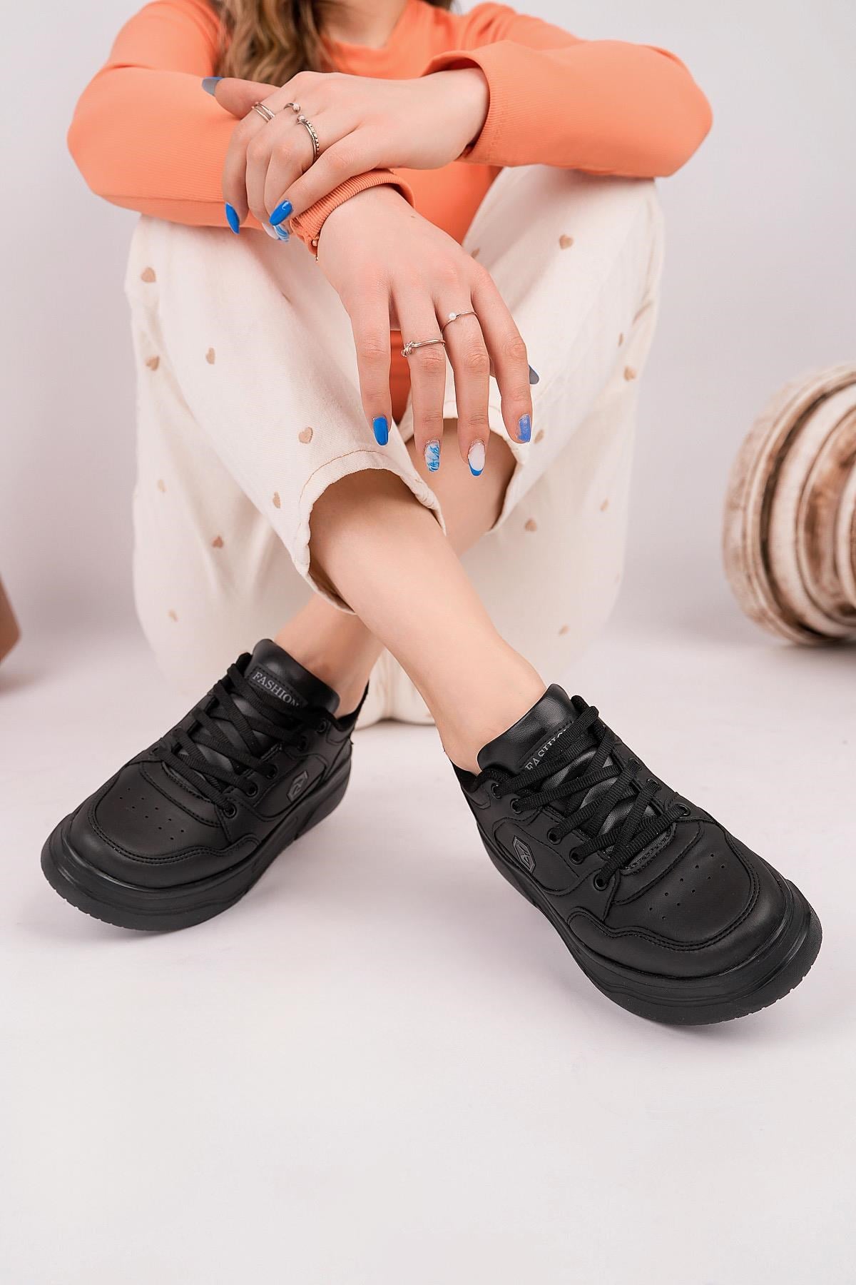 Texin 2010 Siyah 36-40 Unisex Spor Sneakers