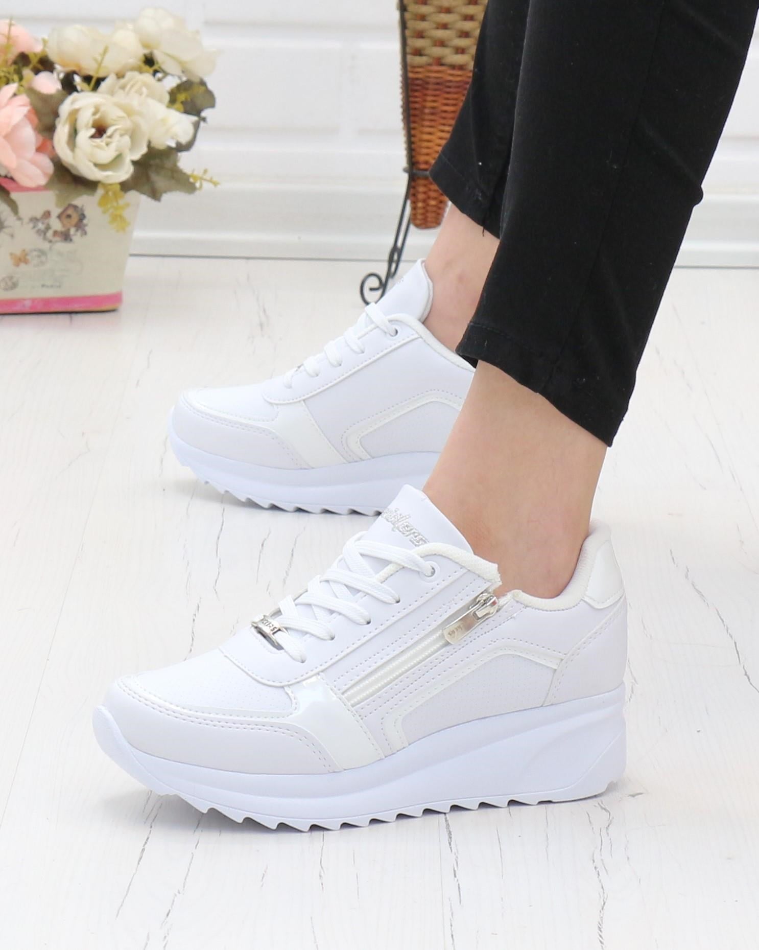 Wickers 2161 Beyaz 36-40 Günlük Kadın Sneakers