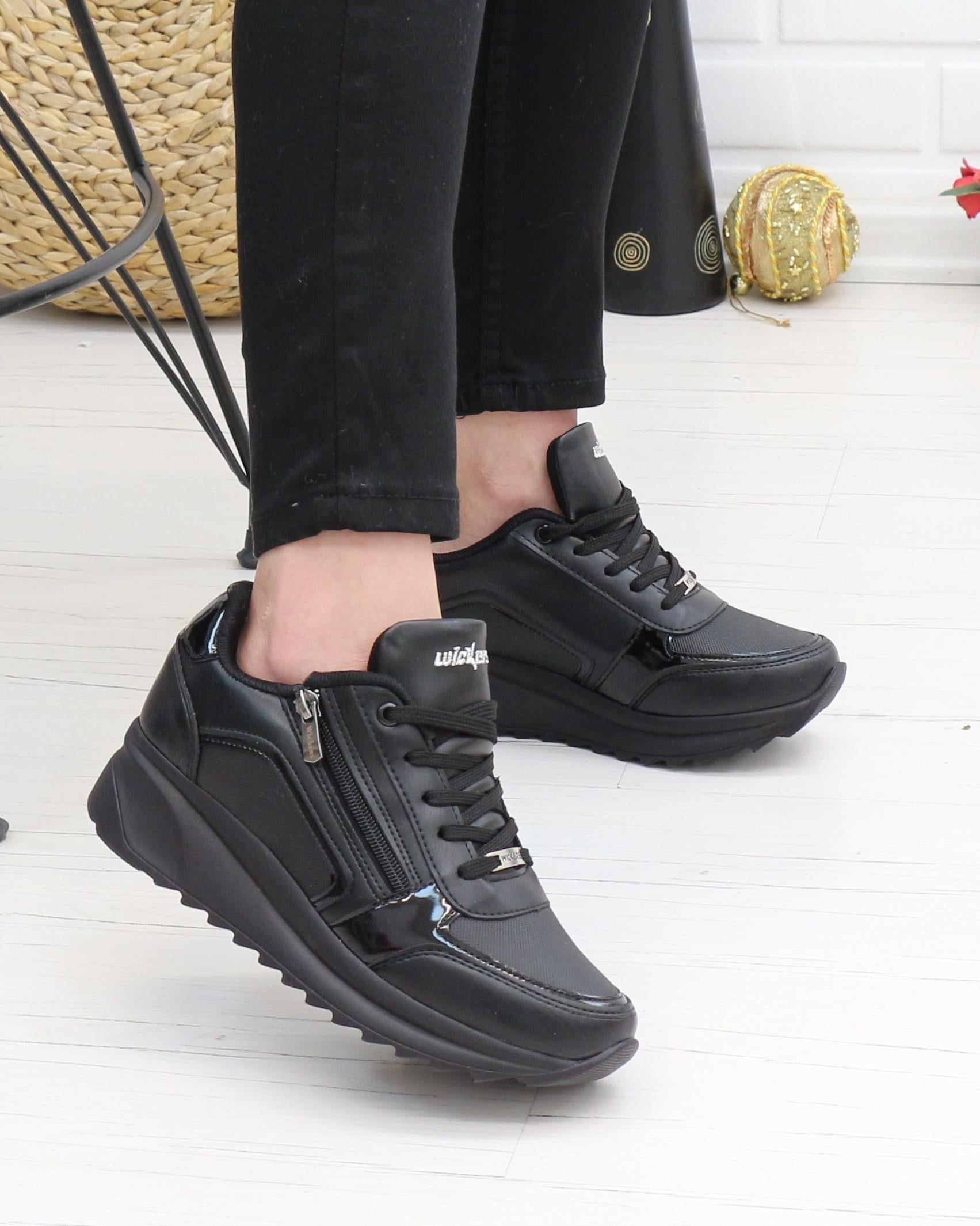 Wickers 2161 Siyah 36-40 Günlük Kadın Sneakers
