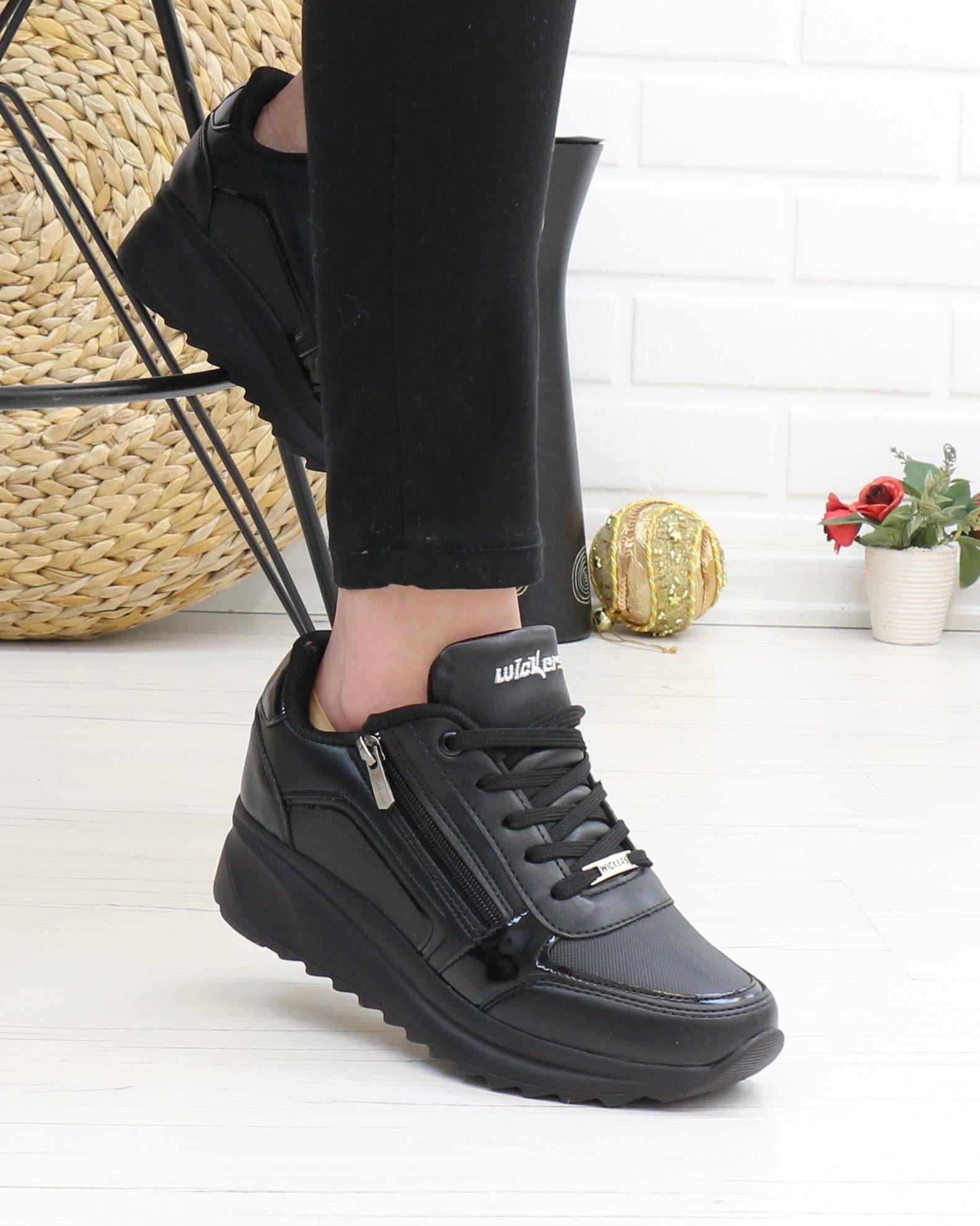 Wickers 2161 Siyah 36-40 Günlük Kadın Sneakers