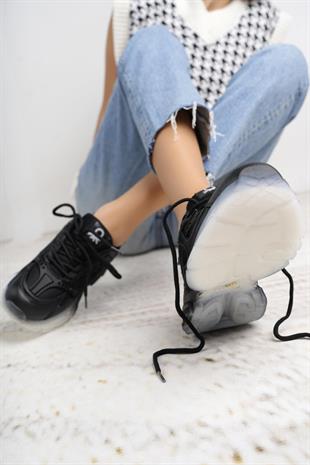 Benetton 11120 Siyah Memory Foam Kadın Sneakers