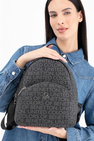 Benetton 1645 Siyah Bayan Sırt Çanta