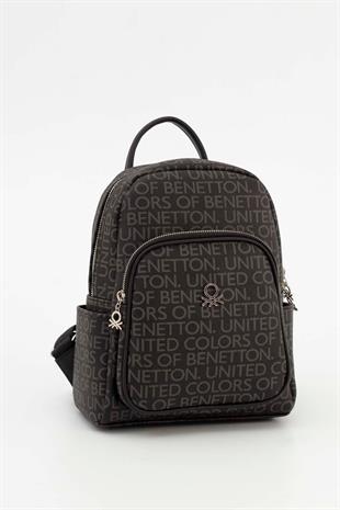 Benetton 1645 Siyah Bayan Sırt Çanta