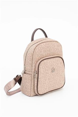 Benetton 1645 Taş Kahve Bayan Sırt Çanta