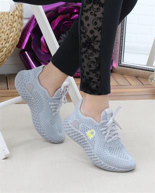 Benetton 30009 A.gri Triko Örgü Unisex Sneakers