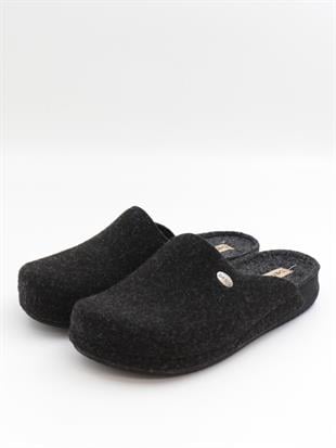 Bento 12115 Siyah Kışlık Anatomik Önü Kapalı Erkek Terlik