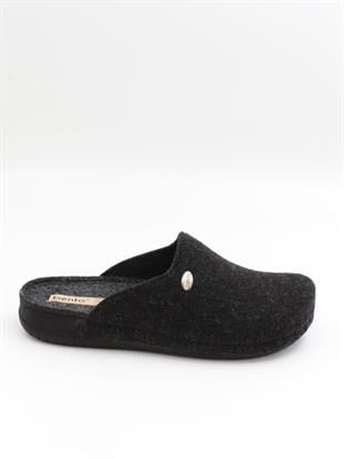 Bento 12115 Siyah Kışlık Anatomik Önü Kapalı Erkek Terlik