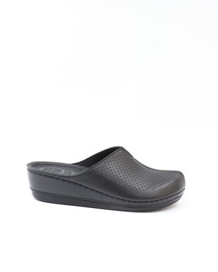 Bento 15050 Siyah Burnu Kapalı Anatomik Kadın Terlik