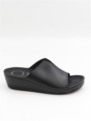 Bento 15069 Siyah 36-41 Anatomik Dolgu Kadın Terlik