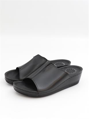 Bento 15069 Siyah 36-41 Anatomik Dolgu Kadın Terlik