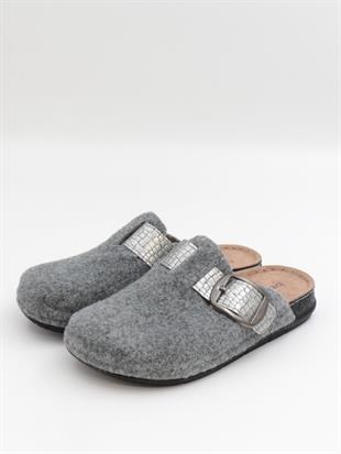 Bento 41006 Gri Kışlık Anatomik Önü Kapalı Kadın Terlik