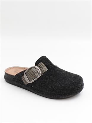 Bento 41006 Siyah Kışlık Anatomik Önü Kapalı Kadın Terlik