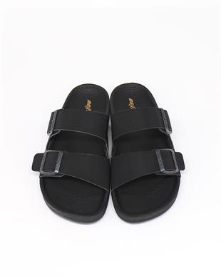 Bento 53001 Siyah Anatomik Tokalı Erkek Terlik