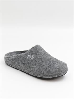 Bento 9563 Gri Kışlık Anatomik Önü Kapalı Kadın Terlik