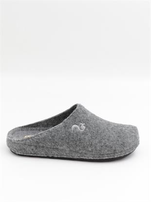 Bento 9563 Gri Kışlık Anatomik Önü Kapalı Kadın Terlik