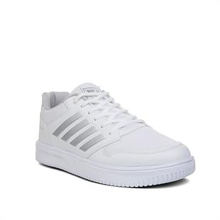 Bestof 074 Beyaz & Gümüş Anorak Günlük Erkek Spor Ayakkabı