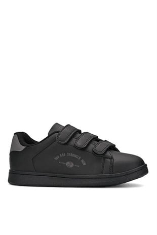 Bestof 1001 Siyah 36-40 Cırtlı Unisex Spor Ayakkabı