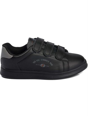 Bestof 1001 Siyah 36-40 Cırtlı Unisex Spor Ayakkabı