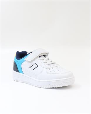 Cool Abel 31-36 Beyaz Saks Cırtlı Çocuk Spor Ayakkabı